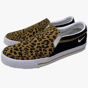 Nike leopard print slip on new with tags